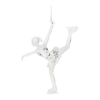 Ice Skater Ornament 5.75 Acrylic