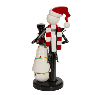 Jack Skellington with Snowman Nutcracker