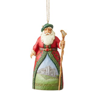 Jim Shore New Irish Santa Ornament