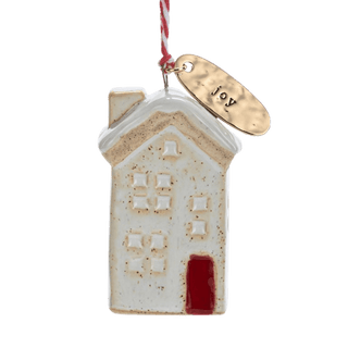 Joy Cream House Shaped Ornament