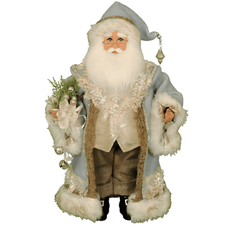Karen Didion Tiffany Blue Santa