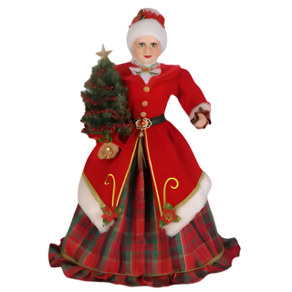 Karen Didion Lighted 20" Traditional Mrs. Claus Revised