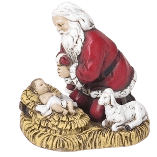Kneeling Santa Orn