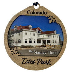 Stanley Hotel Wood Estes Park Ornament