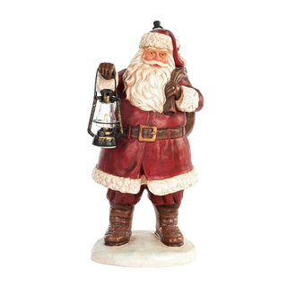 LIT Santa With Lantern 12 Inch