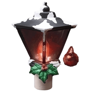 Lantern Flicker With Cardinal Night Light