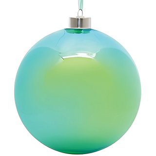 Large Merry & Bright Green Ball Ornament