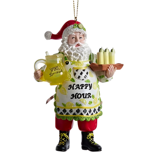 Lemonade Santa Ornament