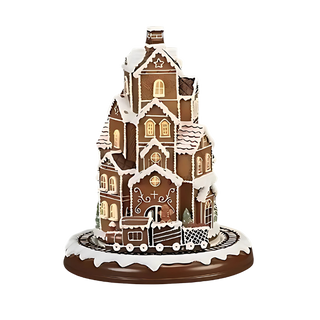 Lighted Musical Gingerbread Tower