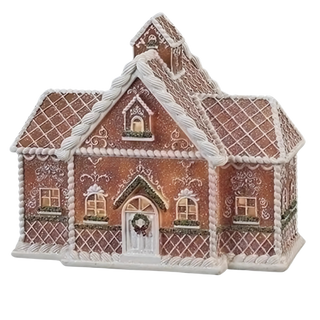 Lighted Gingerbread House