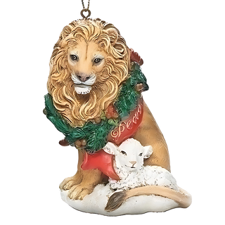 Lion and Lamb Ornament