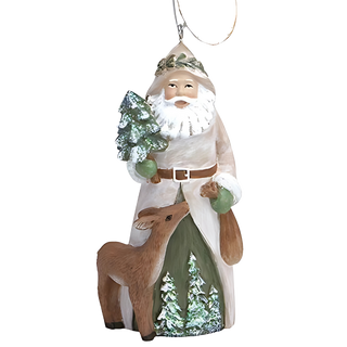 Lodge Santa Ornament