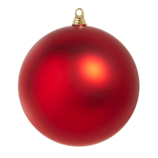 Matte Red Ball 10" Ornament