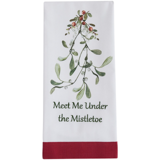 Meet Me Under The Mistletoe Dishtowel