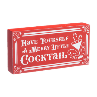 Merry Little Cocktail Sign