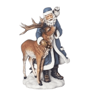 Midnight Frost Santa with Reindeer