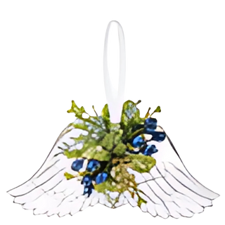 Mistletoe Angel Wings Ornament