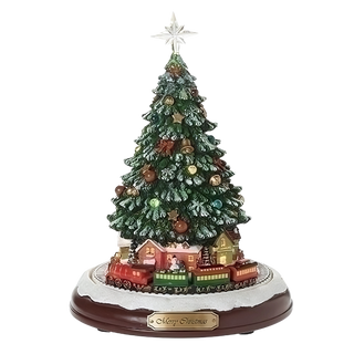 Musical Lighted Tree w/ Rotating Train