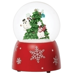 Musical Snowman with Rotating Tree Dome