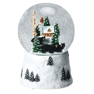 Musical Swirl Dome Black Bear Family