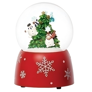 Musical Snowman with Rotating Tree Dome