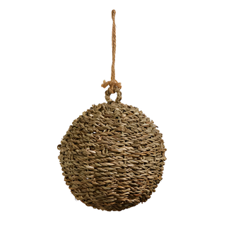 Natural Woven Ball Ornament