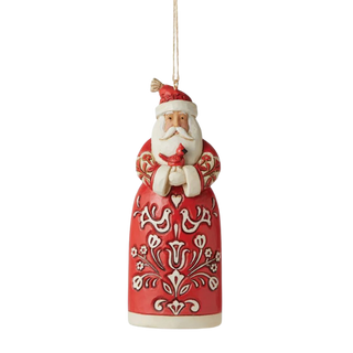 Nordic Noel Santa Ornament