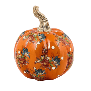Orange Flower Market Mini Pumpkin