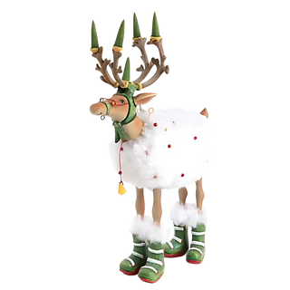 Patience Brewster Dash Away Blitzen Reindeer Figure