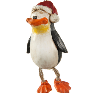 Penguin Santa Hat Ornament