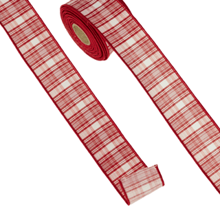 Pink/Red Plaid Ribbon
