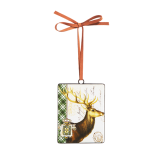 Plaid Embellish Elk Ornament