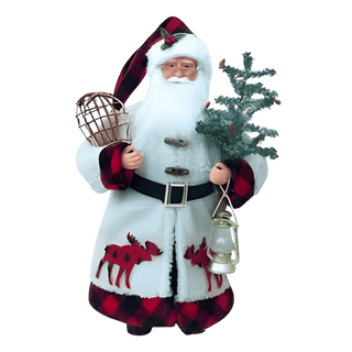 Plaid Moose Santa