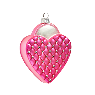 QUILTED PINK PURSE ORNAMENT