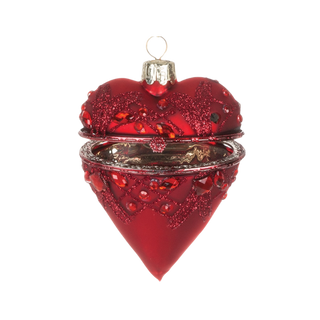 Red Heart Box Ornament