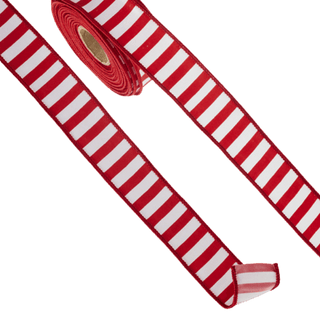 Red/White Candy Stripe Ribbon