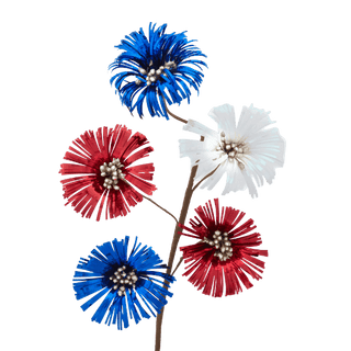 Red White & Blue Morning Glory Spray