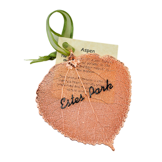 Rose Gold Preserved Aspen Leaf - Estes Park