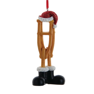Santa Crutches Ornament