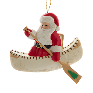 Santa In Birch Canoe