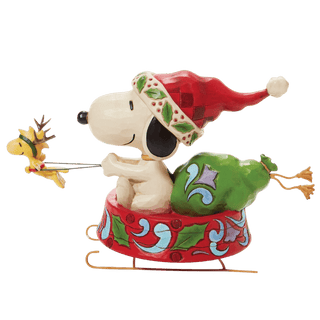 Santa Snoopy in Dog Bowl