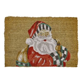 Santa With Presents Entrance Mat