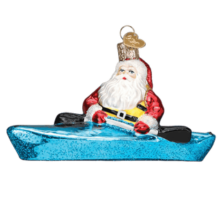 Santa In Kayak