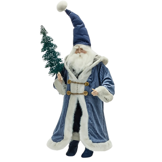 Santa w/Tree 24" Polyester