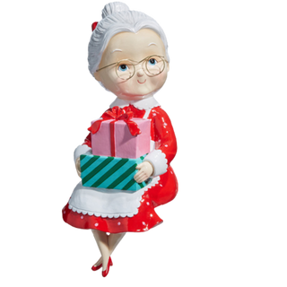 Sitting Retro Mrs Claus