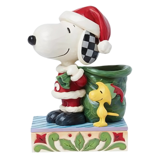 Snoopy Santa and Elf Woodstock