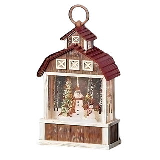 Snowman Barn Shimmer
