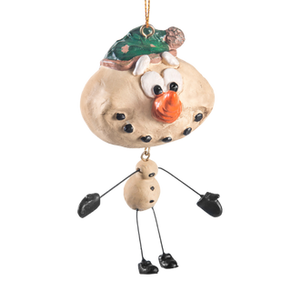 Snowman Green Hat