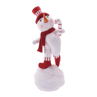 Snowman With Foam and Faux Fur 20.5 Inch