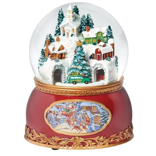 Snowy Village Snowglobe